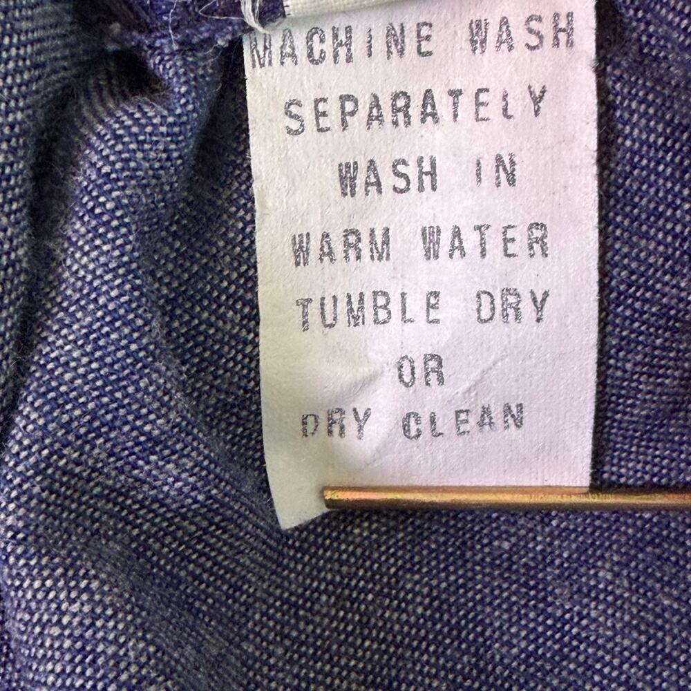 Vintage 90s Donna Karen New York Chambray Full Sweep Maxi Skirt Women's 10 USA - Picture 12 of 13